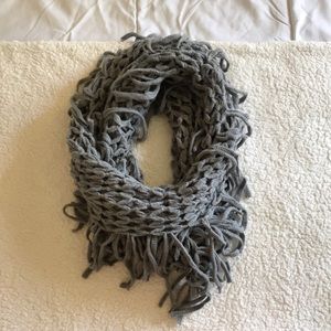 Gray infinity scarf